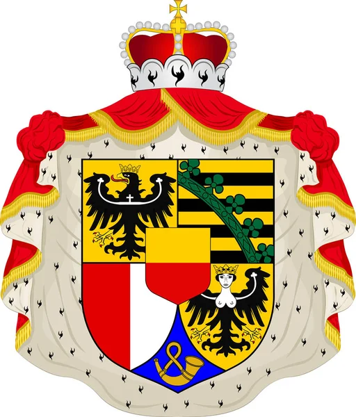 Coat of arms of Liechtenstein — Stock Vector