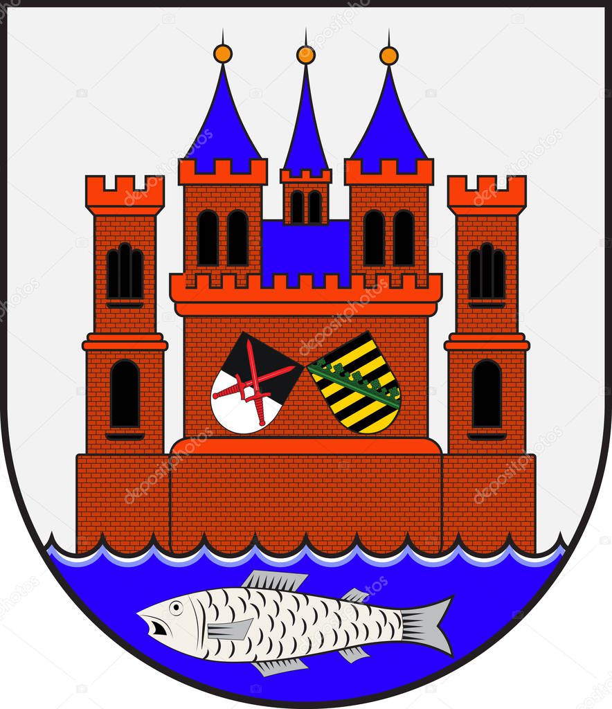 Coat of arms of Wittenberg in Saxony-Anhalt in Germany
