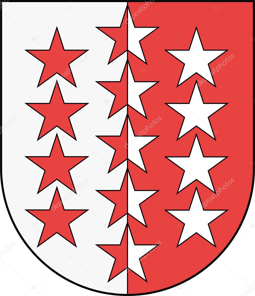 Coat of arms of Canton of the Valais in Switzerland
