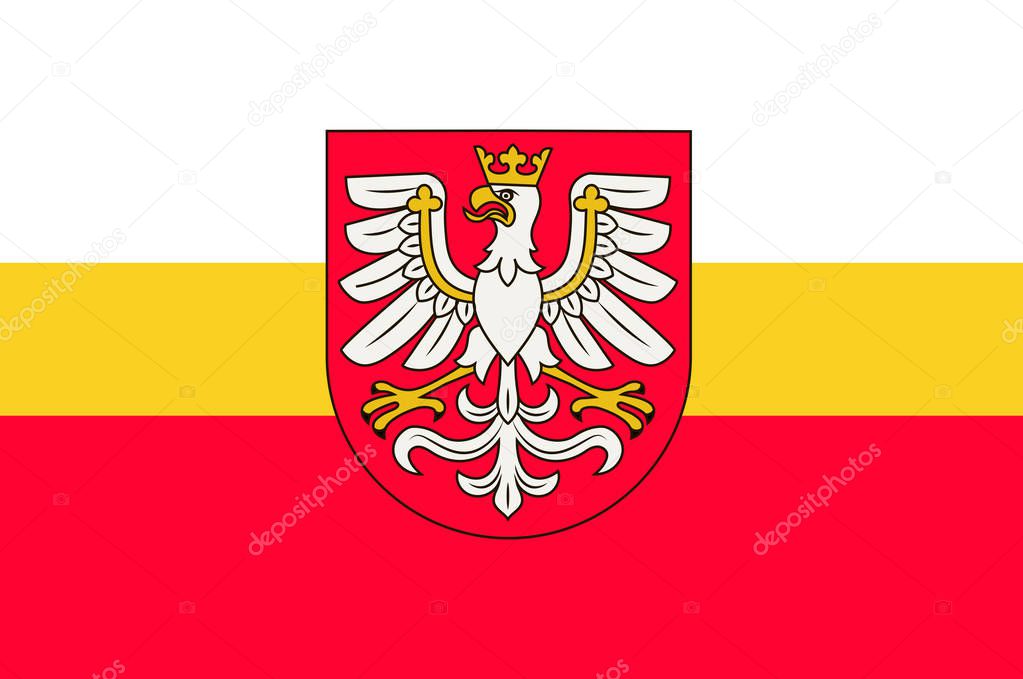 Flag of Lesser Poland Voivodeship in southern Poland