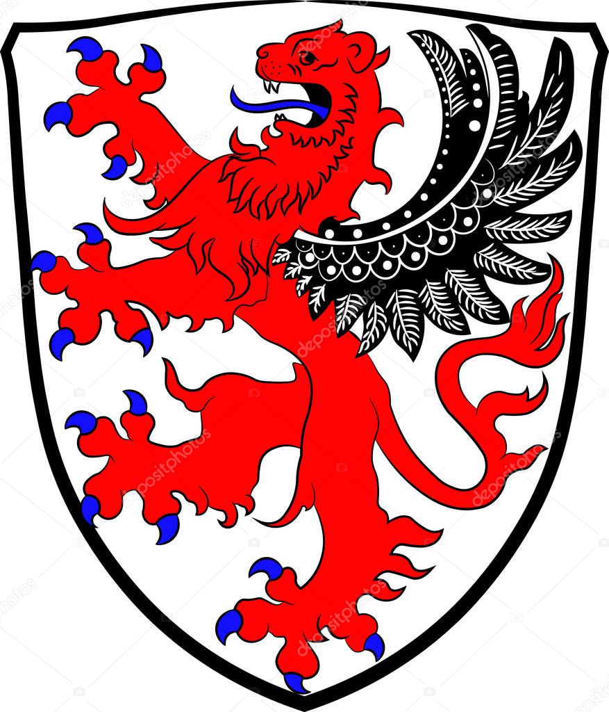 Coat of arms of Giessen in Hesse, Germany.