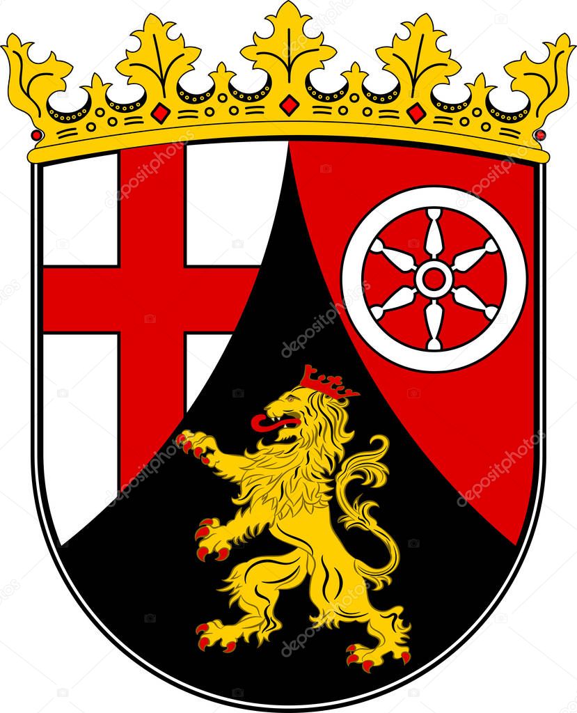 Coat of arms of Rhineland-Palatinate, Germany