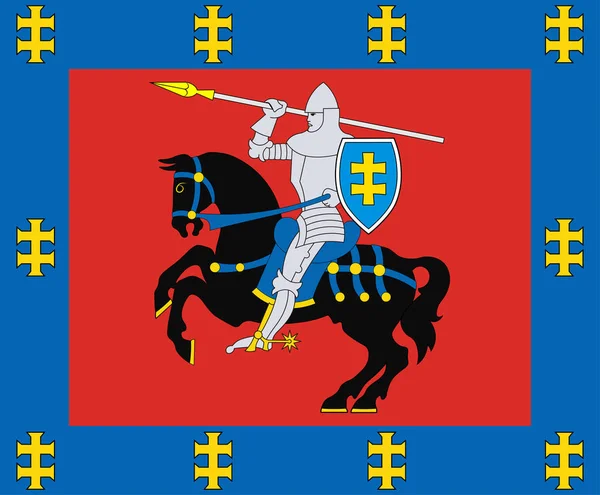 Флаг Вильнюсской губернии — стоковый вектор