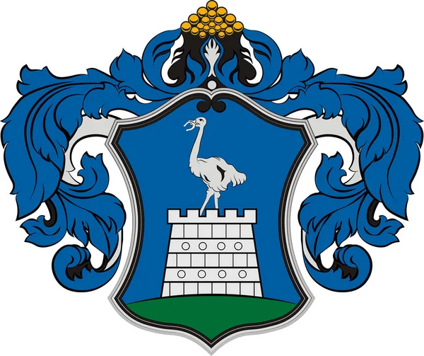 Státní znak okresu VAS v Maďarsku — Stockový vektor
