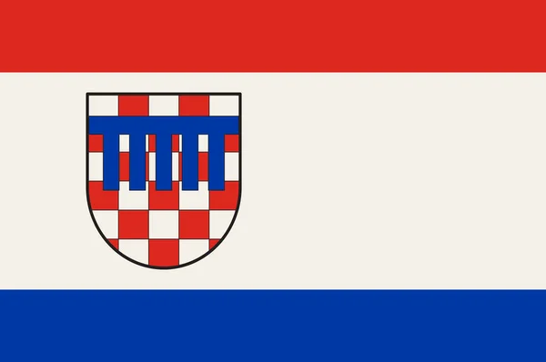Bad Honnef zászlaja, Észak-Rajna-Vesztfália, Németország — Stock Vector