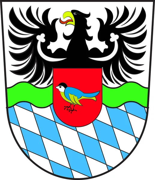 Rheinland-Palatin'deki Bad Kreuznach'taki Meisenheim arması — Stok Vektör