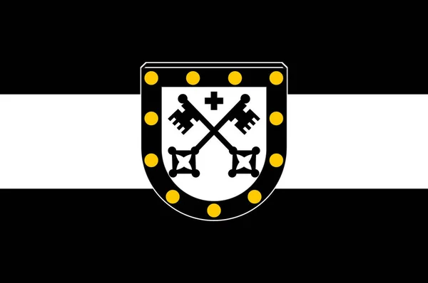 Vlag van Xanten in Noord-Rijnland-Westfalen, Duitsland — Stockvector