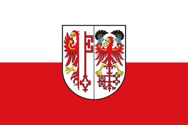 Salzwedels flagga i Sachsen-Anhalt i Tyskland — Stock vektor
