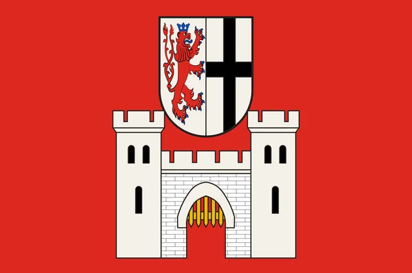 Прапор Кенігсзима в північному Рейн-Вестфалії, Німеччина — стоковий вектор