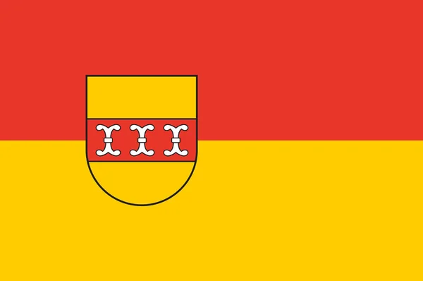 Borkenská vlajka v Severním Porýní-Vestfálsku, Německo — Stockový vektor