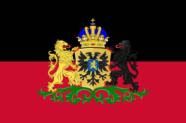 Bandeira de Nijmegen of Gelderland, Países Baixos — Vetor de Stock
