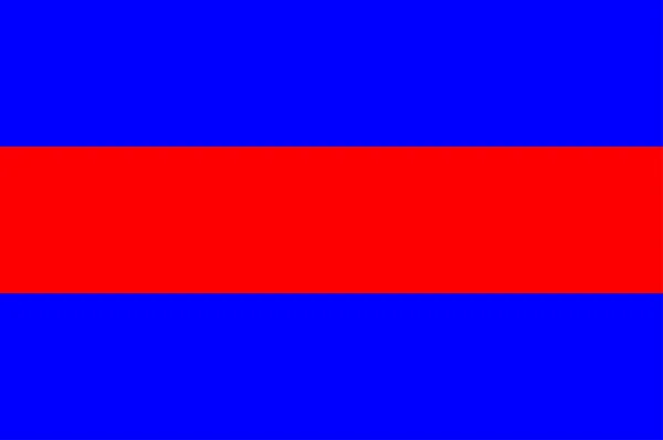 Bandera de Prague 6 en República Checa — Vector de stock