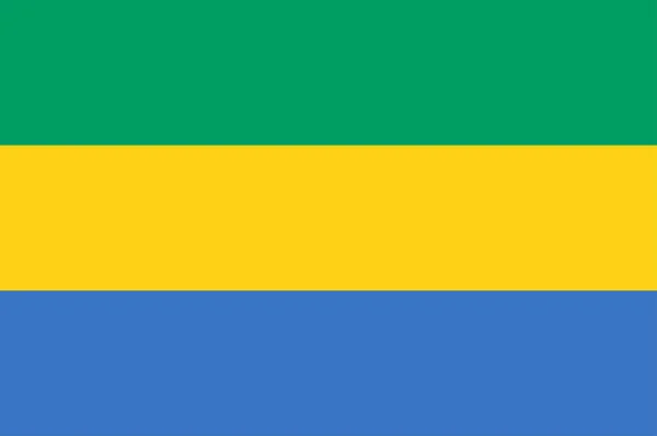 Gabon Bayrağı — Stok Vektör