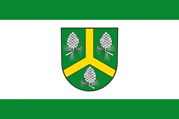 Vlag van Huertgenwald in Noord-Rijnland-Westfalen, Duitsland — Stockvector