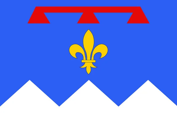 Alpes de Haute Provences flagga är ett departement i Frankrike — Stock vektor