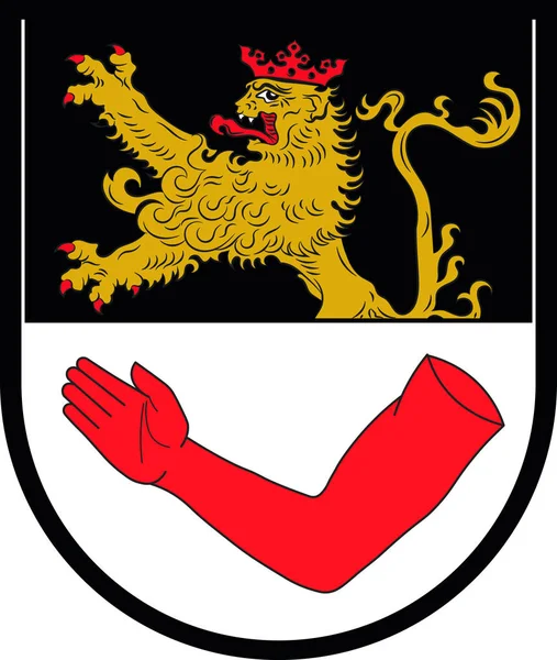 Escudo de armas de Armsheim en Alzey-Worms en Renania-Palatinado , — Archivo Imágenes Vectoriales