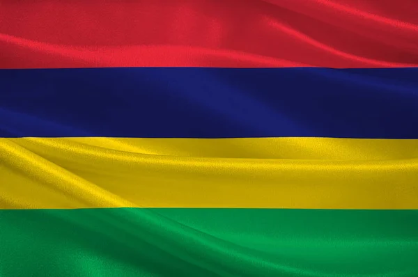 Flagge von mauritius — Stockfoto