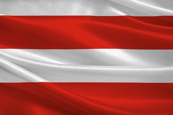 チェコ共和国南モラヴィア地方のブルノの国旗 — ストック写真