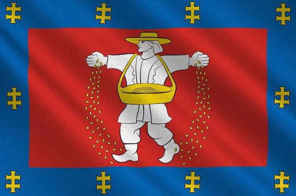 Litvanya 'daki Marijampole County bayrağı — Stok fotoğraf