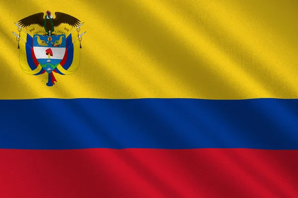 哥伦比亚共和国的旗帜 — 图库照片