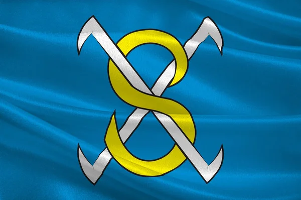 Sangerhausen zászlaja, Szász-Anhalt Németországban — Stock Fotó