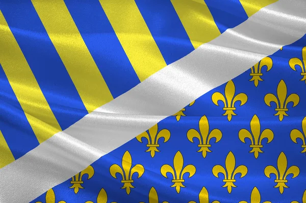 Flag of Oise of Hauts-de-France is a Region of France — Stock Photo, Image