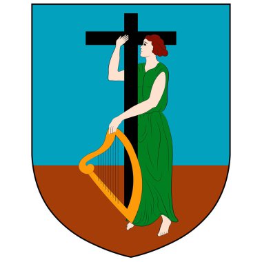 Coat of arms of Montserrat  clipart