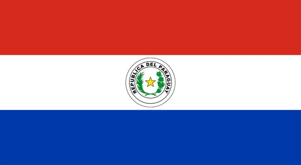 Bandeira da República do Paraguai — Vetor de Stock