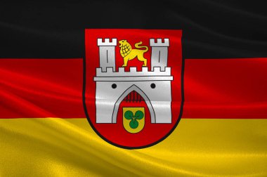 Flag of Hanover in Lower Saxony, Germany clipart