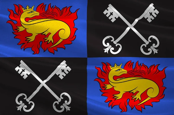 Флаг Роморантен-Лантене в Луар-э-Шер — стоковое фото