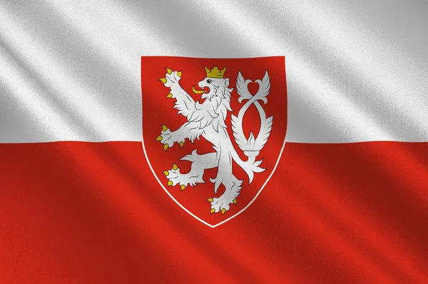 Flag of Bohemia in Czech Republic — Stock Photo, Image