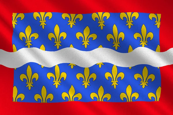 フランス、ヴァル・デ・ロワール中心部のシェールの旗 — ストック写真