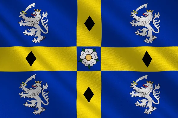 Flag of Durham in England — Stock Photo, Image