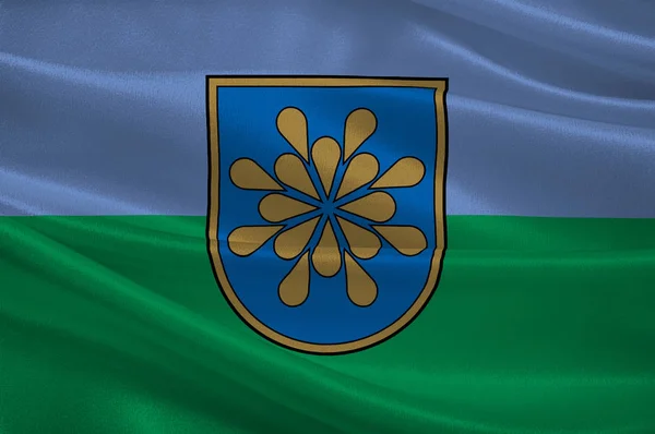 Flag of Saldus Municipality in Courland in Latvia — Stock Photo, Image