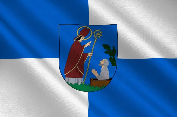 Telsiais flagga i Telsiai County i Litauen — Stockfoto