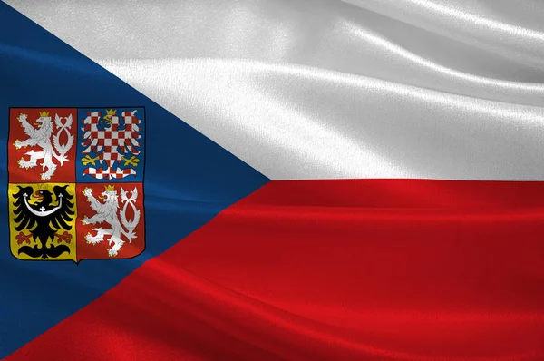 Bandera Republiki Czeskiej — Zdjęcie stockowe