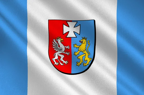 Nedre Karpaternas vojvodskap i Polen flagga — Stockfoto