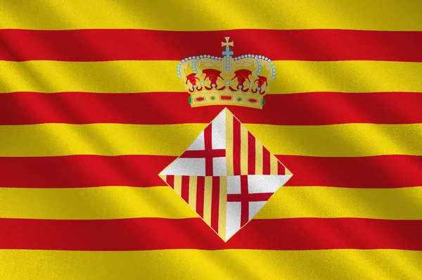 Bandera de Barcelona es una provincia de España — Foto de Stock