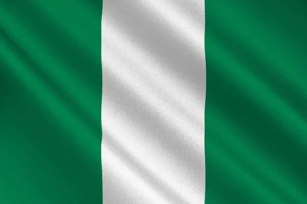 Flagge der föderalen Republik Nigeria — Stockfoto