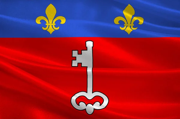 Bandera de Angers en Maine-et-Loire de Pays de la Loire es una Región — Foto de Stock