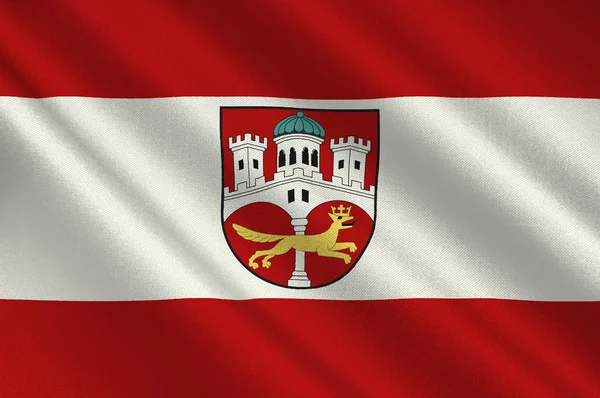 Remagen-flagga i Nordrhein-Westfalen, Tyskland — Stockfoto