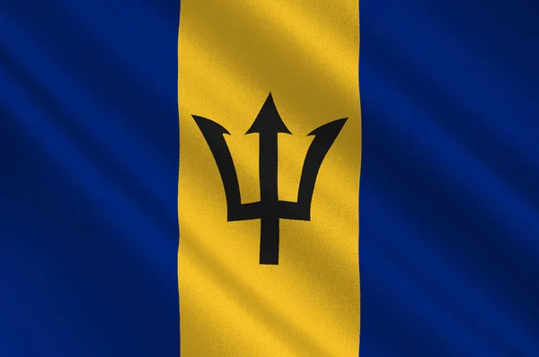 Barbados flagga — Stockfoto