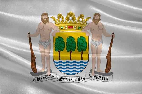 Flagge von Gipuzkoa im Baskenland in Spanien — Stockfoto