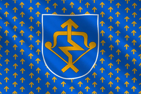 Bandera de Mazeikiai en el condado de Telsiai en Lituania — Foto de Stock