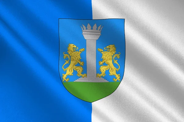 Flag of Ajaccio in Corsica, France — Stock Photo, Image