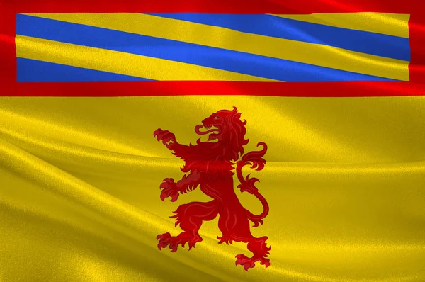 Bandera de Autun in Saone et Loire de Borgoña, Francia — Foto de Stock