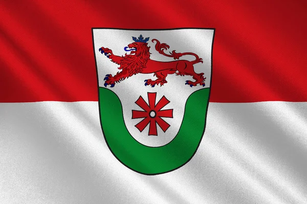 Flaga Erkratha w Nadrenii Północnej-Westfalii, Niemcy — Zdjęcie stockowe