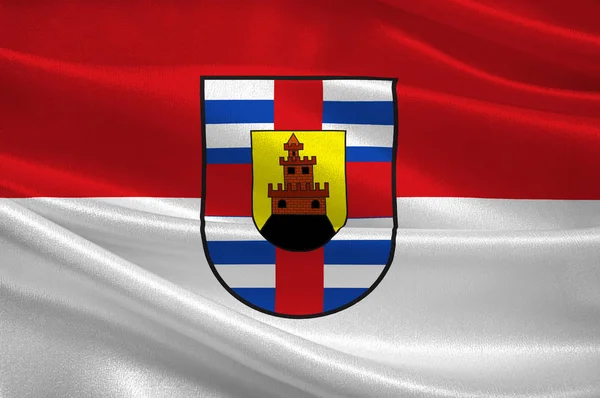 Прапор Тріра-Сазарбург у Рейнланд-Пфальц, Німеччина — стокове фото