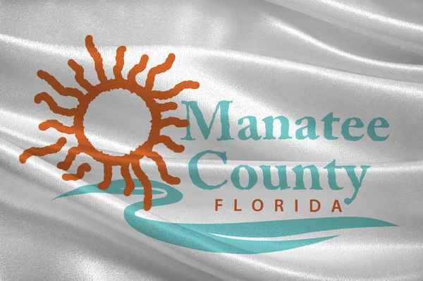 Escudo de armas del Condado de Manatee en Florida, EE.UU. — Foto de Stock