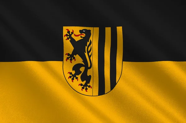 Bandiera di Dresda in Sassonia in Germania — Foto Stock